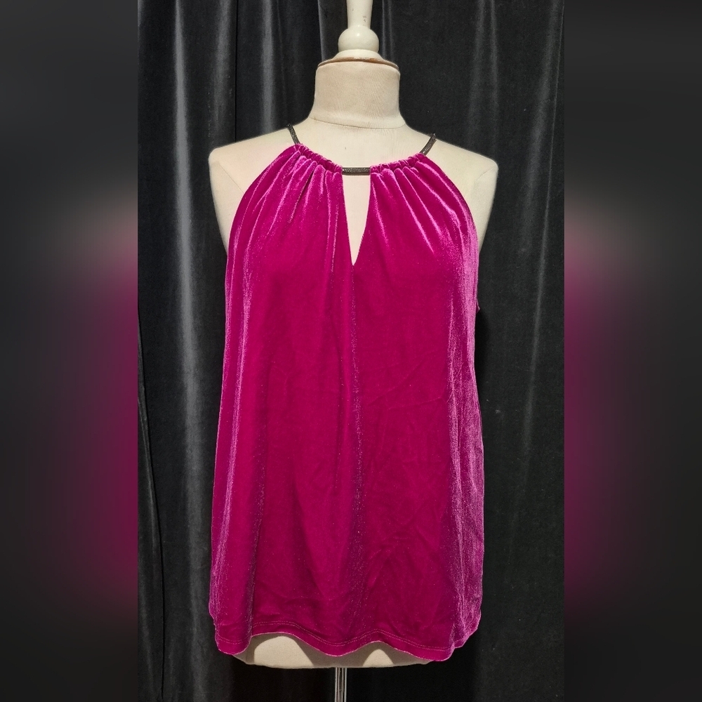 INC International Concepts Fuchsia Halter Blouse